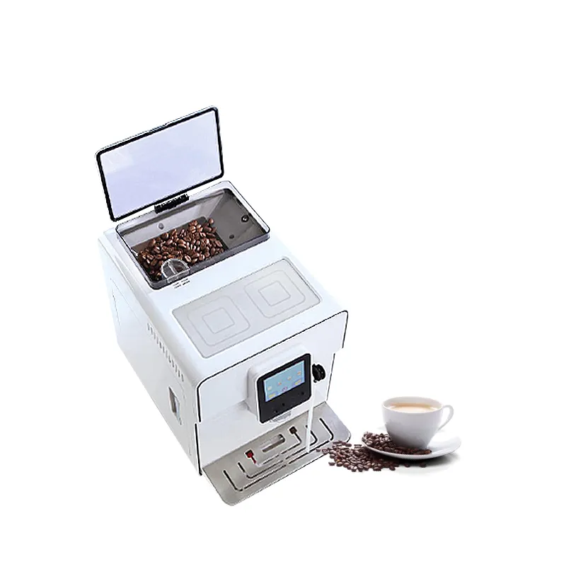 2022 جميع في واحد آلة هو أحدث تصميم بالكامل بأسعار معقولة ماكينة القهوة واحد وقف وظيفة ل DIY القهوة