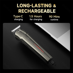 Ultima Versione di Rasoio Elettrico Circolare Impermeabile per Corpo e <span class=keywords><strong>Barba</strong></span>, Ricaricabile, per Uso Domestico e Alberghiero, in Inglese - Product Image 5