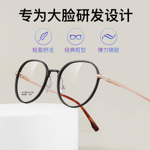 Monturas de Gafas Redondas de Aluminio 2435, Ligeras, Montura Completa, Unisex, Lentes de Resina, Origen Danyang - Product Image 5