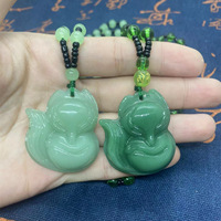 Vente en gros Ethnique Lucky Protection Feng Shui Cristal Chandail Collier Clair Améthyste Obsidienne Renard à Neuf Queues Pendentif Colliers