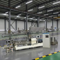 Machine extrudeuse automatique de nourriture pour animaux de compagnie de la marque LIKAI, fabricant de lignes de production de nourriture pour chiens, aliments pour animaux, collations, riz nutritionnel, protéines texturées