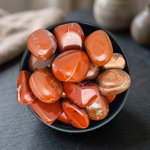 หินแจสเปอร์สีแดงธรรมชาติขัดเงา คริสตัลพลอยอาเกต ขายส่งแบบจำนวนมาก - Product Image 3