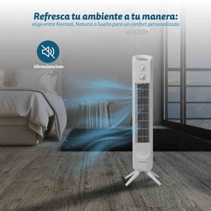 Ventilatore a torre 81 cm, 3 velocità, 45 W, bianco, per uso domestico e in ufficio - Product Image 4