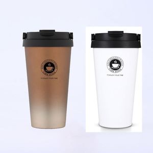 Nouvelle Tasse de Voyage en Gros Personnalisable Réutilisable en Acier Inoxydable avec Couvercle en Plastique pour Café Espresso Latte, Logo Personnalisé, Caneca L - Product Image 1