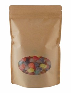 Kunden spezifisch bedruckte Stand-Up-Zip-Lock-Verpackungs beutel Kraft papiertüten in Lebensmittel qualität - Product Image 4