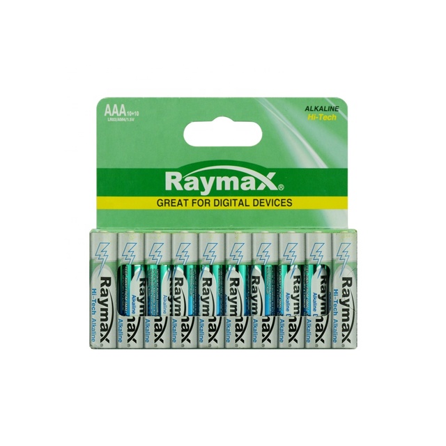Raymax  Factory  Primary  Battery AAA 7 Alkaline Battery 1.5v  LR03 Super Alkaline  Battery Aaa Alkaline