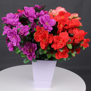 Set <span class=keywords><strong>di</strong></span> <span class=keywords><strong>Fiori</strong></span> Artificiali <span class=keywords><strong>di</strong></span> Azalea in Seta per Decorazioni <span class=keywords><strong>di</strong></span> Grandi Dimensioni, per Matrimoni, Centri Commerciali, Palcoscenici - Product Image 3