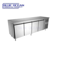 Congélateur commercial à compteur à température unique en acier inoxydable Restaurant équipement de cuisine ventilateur système de refroidissement compresseur d'air