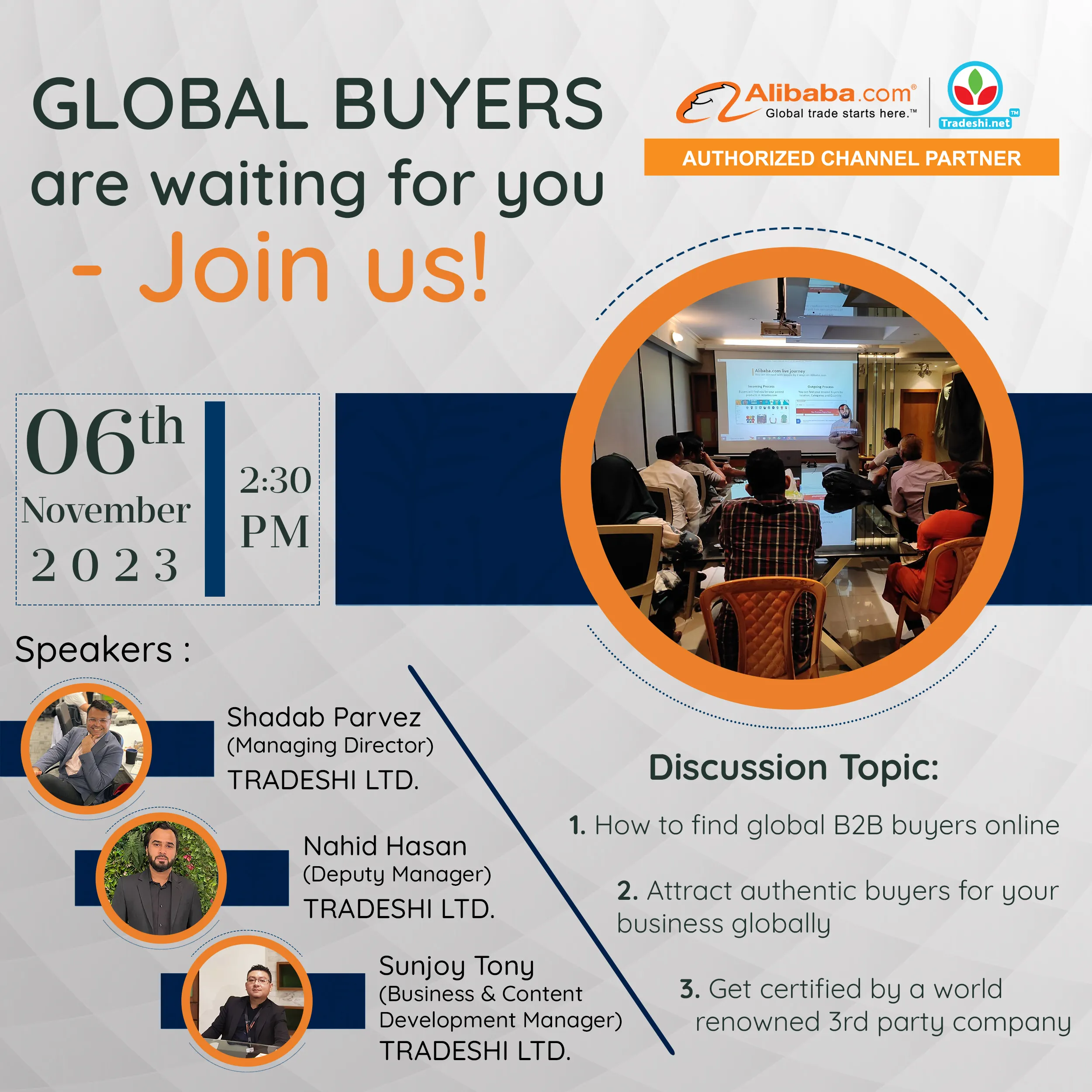 Global buyers are waiting for you- Join us!