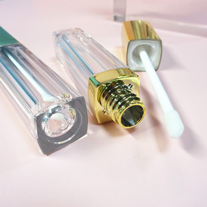 Emballage personnalisé pour gloss et rouge à lèvres liquide en PETG, 8 ml, avec bouchon à vis, surface métallisée, contenants vides - Product Image 5