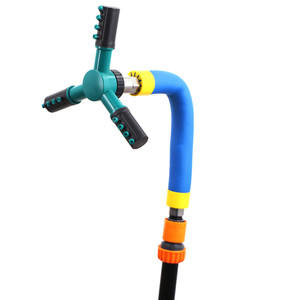 Aspersor giratorio para trampolín, grande, verde y azul, juguete automático de agua giratorio para niños, diversión al aire libre en el jardín. - Product Image 2