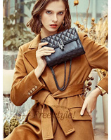 Tas selempang wanita modis harga pabrik, desain kulit imitasi PU, tas tangan rantai mewah, dompet wanita, tas selempang crossbody