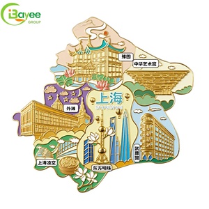 Imanes de nevera de alta calidad con textura premium de los principales fabricantes, recuerdos de Shanghái, imanes de nevera personalizados con diseño troquelado y bonito. - Product Image 1