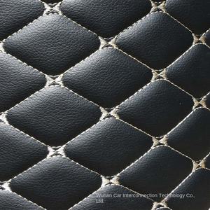 Set completo in pelle XPE con ricamo trapuntato 3 pezzi 2.5mm di spessore moderno tappetino per auto completamente arrotolato in spugna baule circostante - Product Image 1