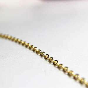 Ingrosso 24K catena in ottone placcato triplo <span class=keywords><strong>oro</strong></span> catena incompiuta <span class=keywords><strong>sottile</strong></span> O catena per collana bracciale creazione di gioielli - Product Image 4