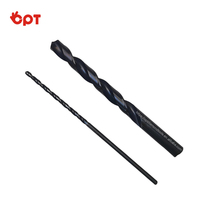 Forets HSS haute performance OPT pour métal, nitride de titane, tige droite, garantie 3 ans, finition oxyde noir, durables