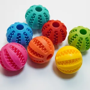 Manufacturer-Sustained Magic Rolling Dog Ball Toy TPR Interactive Slow Feeder Chew Treat Dispenser Pet Dog Toy