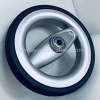 Roue de poussette pour animaux de compagnie de 6 pouces roue en mousse pu en plastique pour chariot de poussette pour animaux