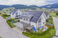 Système hors réseau d'éolienne industrielle JINSUN avec batterie lithium-ion, sortie 48V-400V, modèle résidentiel 50/60Hz, nouvelle énergie