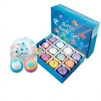 Boules de sel de bain aux fleurs séchées transfrontalières en boîte ; Bombes de bain et comprimés de sel marin pour bain de pieds Chine HS-GY403