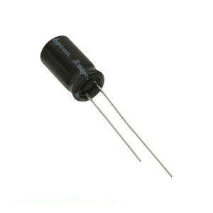 ตัวเก็บประจุผ่านรู120 uF 20% 16V รัศมี th 120 uF ช่อง16YXH120MEFC6.3X11 - Product Image 1