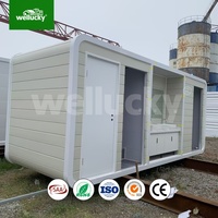 Cabine Sanitaire Préfabriquée Easy Clean Apple Cabin pour Lieux Touristiques avec Équipements Intérieurs Modernes