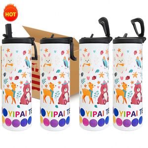 Gobelet sportif isotherme de 20 oz, anti-fuite, avec couvercle à paille, pour impression par sublimation - Product Image 1