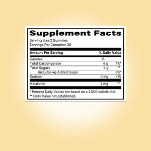 Factory Wholesale Melatonin Gummies with Sodium Melatonin Natural Herbal Supplements Promote Restful Sleep Gummies - Product Image 2