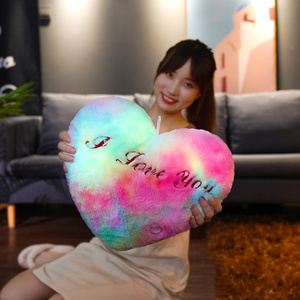 Almohada <span class=keywords><strong>de</strong></span> Peluche con Forma <span class=keywords><strong>de</strong></span> Corazón Luminoso LED, Cojín <span class=keywords><strong>de</strong></span> Peluche que Cambia <span class=keywords><strong>de</strong></span> Color, Regalo <span class=keywords><strong>de</strong></span> San Valentín - Product Image 3