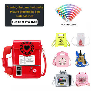 กระเป๋าสะพายข้างสีใสสำหรับแฟชั่นโอตาคุกระเป๋าคาดลำตัวดีไซน์โลโก้ตามสั่ง - Product Image 2