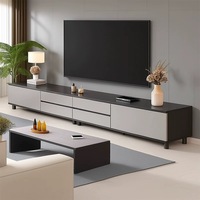 Ensemble de meuble modulaire moderne à cadre en bois Table basse Meubles décoratifs Maison Salon Meuble TV