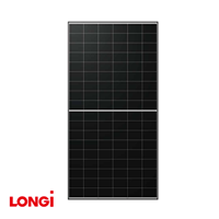 Panel Surya LONGi Tier 1 Hi-MO X10 670W 665W 660W LR7-72HVD HPBC 2.0 Tipe-N Mono Bifasial Kaca Ganda 650-675W Modul PV