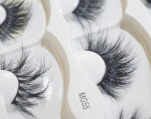 Campione di ciglia Private Label 25mm ciglia di visone 3d fascia di cotone ciglia finte individuali ciglia di visone di lusso - Product Image 6