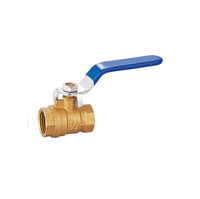 Robinet à levier manuel en acier inoxydable poli, finition dorée, filetage femelle, 2 voies, pour le contrôle de l'eau, taille de port 1/2''-4''