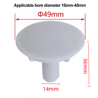 Tapa de Acero Inoxidable para Orificio de Grifo de Fregadero de Cocina, Tapón de Grifo con Buen Sellado; Colador de PP para Uso en Baños