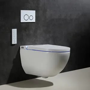 다시 벽 욕실 전기 화장실 비데 원피스 세라믹 지능형 스마트 wc 자동 벽 걸려 스마트 화장실