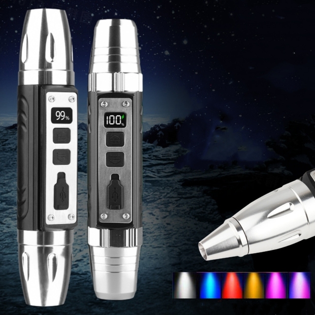 New Design Jade Gemstone Appraisal 6 LED USB Rechargeable Led Flashlight Type-C Torch Detector Lamp for Testing Jewelry Gem