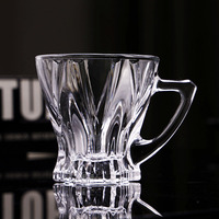 Blinkmax Vente en gros 140ml Tasse en verre de sodium et de calcium à motif de feuille créative avec poignée Tasse à café et à thé Vente en gros
