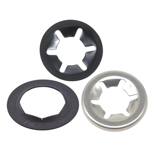 10 pièces/sac NINDEJIN Rondelles Starlock à dents internes en acier inoxydable 304 / acier noir 65Mn, Norme DIN, Usage général industriel M3-M12 - Product Image 1