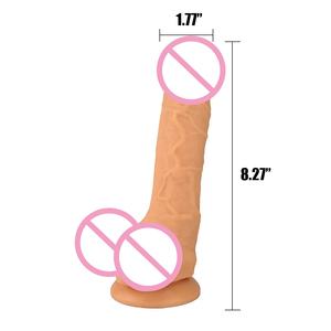 8 Zoll Rubber Dick Toy Künstlicher Penis Dildo für Männer - Product Image 2