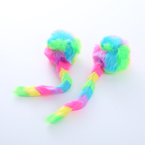 Mới đến sống động như thật mèo đồ chơi sang trọng đầy màu sắc mèo trêu ghẹo Đồ chơi cầu vồng Chuột đồ chơi cho mèo - Product Image 6