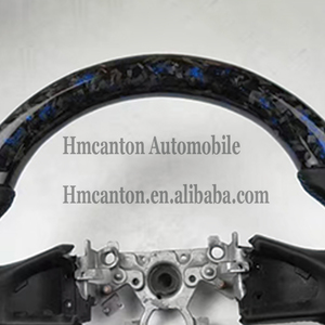 Hot Selling Quality Forged Carbon Fiber Smooth Leather Blue Stitching Steering <b>Wheel</b> for Infiniti Q50 Car Steering <b>Wheel</b> - Product Image 2