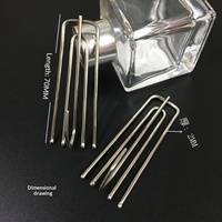 Crochets et fourchettes en acier inoxydable à quatre griffes pour rideaux, accessoires de ceinture, modèle A-1621, style moderne et épuré