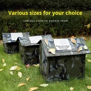 כל העונה עמיד למים גשם עמיד למים בחורף חם סגור כלבים כלבים בית תועה - Product Image 3