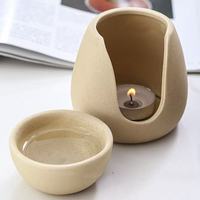 Décoration d'intérieur en céramique pour cadeaux, diffuseur de parfum, brûleur d'huiles essentielles, porte-bougie chauffe-cire pour chambre à coucher, spa, yoga