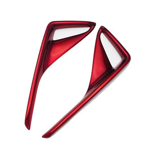 Couvercle de phare arrière antibrouillard en plastique ABS rouge, accessoire pour voiture, moulage 2017 2018, 5 pièces - Product Image 3