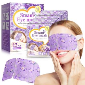12-Piece Disposable Lavender <b>Sleep</b> Eye <b>Mask</b> Self-Heated Moisturizing Heat Eye Pad for Daily Use Promotional Business Gifts - Product Image 1
