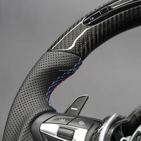 Volant de voiture en fibre de carbone avec LED, vibrations et chauffage pour BMW F10 F11 F30 F31 F34 F33 F36 F20 F21 F22 F23 M3 M6