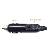 Adaptateur allume-cigare 12V pour voiture vers câble mâle DC 5,5 mm x 2,1 mm avec fusible 15A pour caméra embarquée