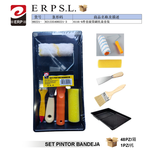Kit de peinture Pintor Bandeja 6 pièces avec plateau pour rouleaux et pinceaux - Product Image 1